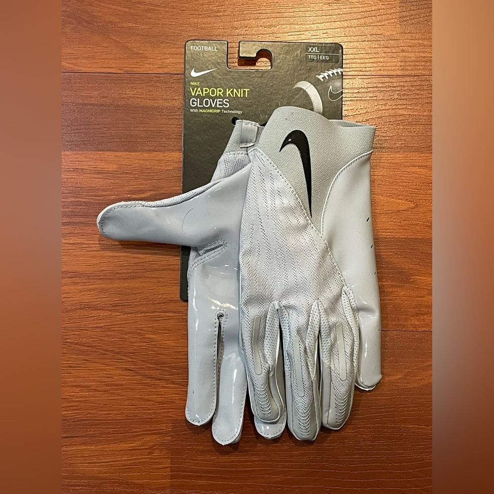Nike Vapor Knit Gloves ‘Gray’ (size mens XXL)